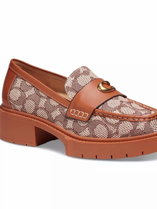 Coach Shoes - Coach Leah Platform Lug Sole Loafers Size 11